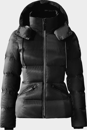 Mackage Madalyn-Glo Glossy Down Jacket with Removable Hood