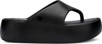 Melissa Slippers met plateauzool - Zwart