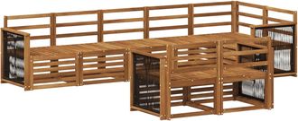 vidaXL Conjunto De Sof&aacute;s De Exterior 7 Uds. Vidaxl