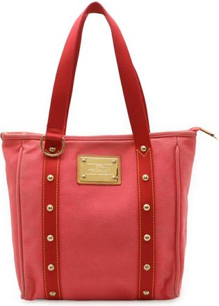 Louis Vuitton Rose Canvas Shoulder Bag Tote Bag (Pre-Owned)