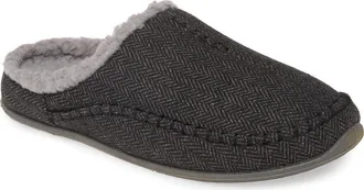 Deer Stags Nordic Slipper in Black Tweed at Nordstrom Rack, Size 10
