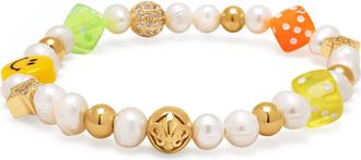 Nialaya Pair of Dice Pearl Bracelet at Nordstrom, Size X-Large