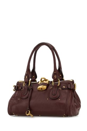 Chlo&eacute; Womens Chocolate Leather Paddington Shoulder Bag Craftybrown Borse A Mano