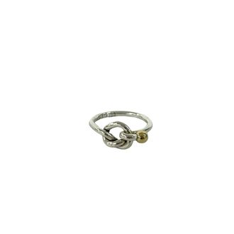 Tiffany & Co. Gold Silver Yellow Gold (18K) Silver 925 Band Ring (Pre-Owned)