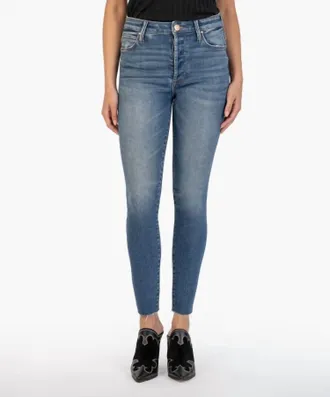 Kut from the Kloth Charlize Cigarette Leg Jeans In Positively