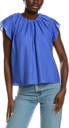 Nicole Miller Ruffle Sleeve Blouse