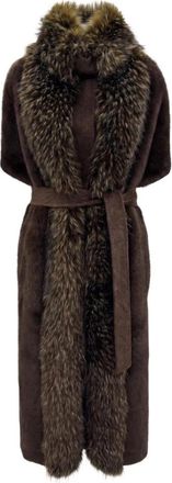 VALENTINI 1972 Belted Coats - Dames - Jas met riem - Bruin - S - Jassen