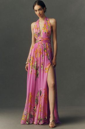 Rococo Sand Black Ties Maxi Dress