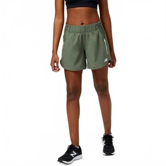 New Balance Impact Run Short In Deep Olive Green