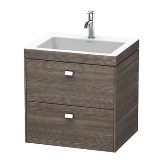 Duravit Lavamanos Duravit Brioso De 60,0x48,0 Cm, 2 Cajones, Incl. Hueco Para Sif&oacute;n Y Delantal, Sin Rebosadero, Con Banco Con Agujero Para Grifo, 1 Agujero Pa