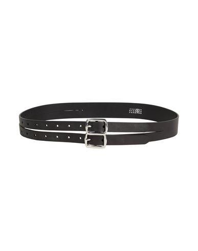 ベルト Maison Margiela Black Leather Belt MM6 Maison Margiela Numeric Leather Belt | Black | FARFETCH CA