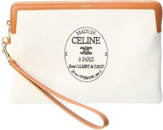 Celine Celine Triomphe Small Canvas Pouch