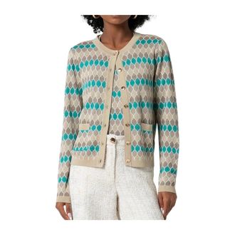 Fracomina Cardigans, female, Multicolor, Size: XL Cardigan