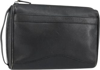Gucci Pre-owned Vintage leren clutch - Dames - Vintage Clutch - Zwart - ONE Size - Leer - Vintage