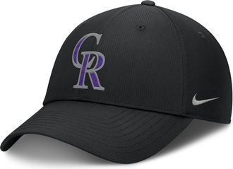 Nike Colorado Rockies Club Nike Mens Dri-FIT MLB Adjustable Hat in Black | NB0200ADNV-T0X