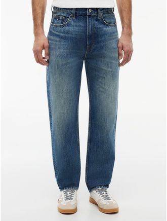 Tommy Hilfiger Mens Tommy Jeans Tapered Straight Jean - Denim Dark - 30W x 34L