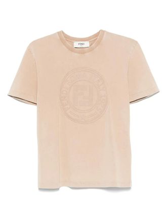 Fendi Katoenen T-shirt - Beige