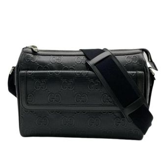 Gucci Pre-owned Vintage Schoudertas - Heren - Vintage Schoudertas - Zwart - ONE Size - Leer - Vintage