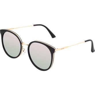 Bertha Sunglasses Brielle Polarized Sunglasses in Black/rose Gold at Nordstrom