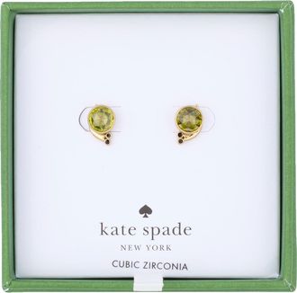 Kate Spade New York snail stud earrings in Green /Gold at Nordstrom Rack