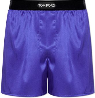 Tom Ford Zijden Boxershorts - Heren - Onderbroek - Paars - L - Ondergoed
