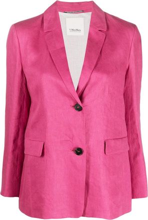 Max Mara Single Breasted Linen Blazer
