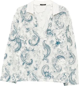 Taakk Paisley-print Mesh Shirt
