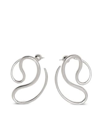 Panconesi Gewelfde oorbellen - Zilver