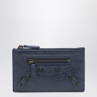 Balenciaga Le City Long Blue Card Holder And Coin Purse