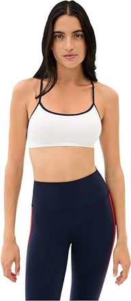 SPLITS59 Loren Seamless Bra Womens Bra White/Indigo : XS-SM, Nylon/Spandex