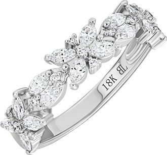 Bony Levy Getty Diamond Stacking Ring in 18K White Gold at Nordstrom, Size 6.5