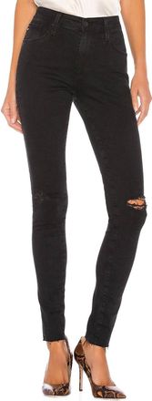 AG - Adriano Goldschmied Farrah Skinny Jean In Altered Black Destructed