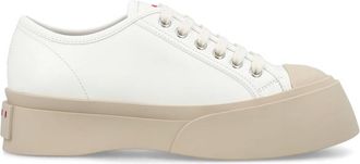 Marni White Lace Up Sneakers