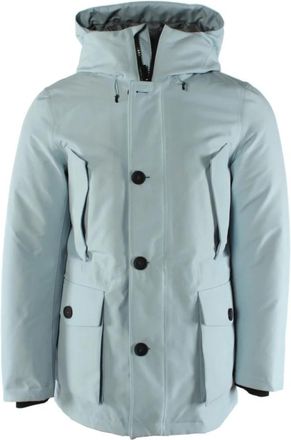 Woolrich Mountain GTX Parka - Heren - Winterjassen - Blauw - S - Leer - Jassen