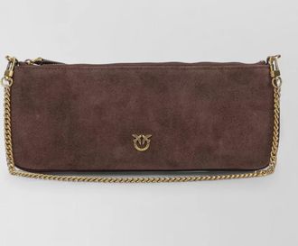 Pinko love bag leather clutch bag