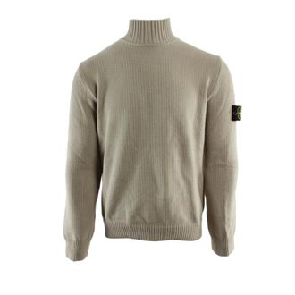 Stone Island Turtlenecks, male, Beige, Size: S Turtleneck Sweater