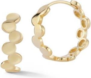 Ember Fine Jewelry Beaded Huggie Hoop Earrings in Gold at Nordstrom Rack