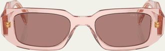 Prada Rectangle Acetate Sunglasses
