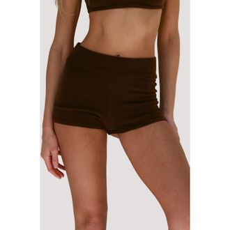 Stone Fox Swim Roma Knit Shorts in Earth at Nordstrom, Size X-Small/small