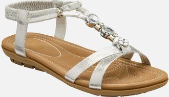 Lotus Womens Bettina Womens Sandals - Silver - Size: 8