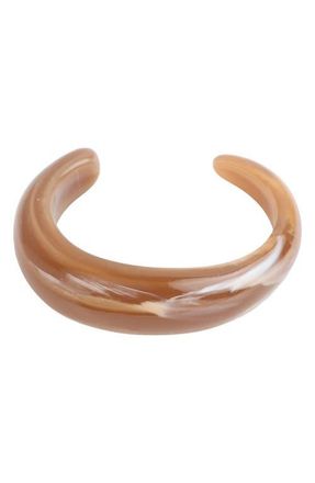 Panacea Resin Cuff Bracelet in Brown at Nordstrom