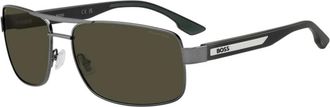 HUGO BOSS 1906/S Kj 1(L7) Zonnebril - Heren - Zonnebrillen - Grijs - 62 MM - Accessoires