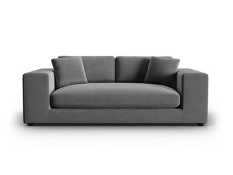 CXL by Christian Lacroix Sof&aacute; 3 plazas de terciopelo gris