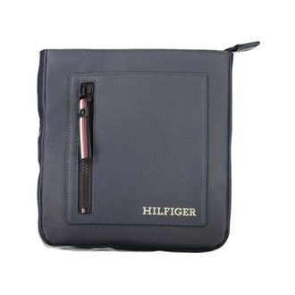 Tommy Hilfiger Tassen, Heren, Blauw, ONE Size, Chique Schoudertas met Contrasterende Details