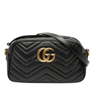 Gucci Pre-owned Gucci Small GG Marmont Matelasse Calfskin Crossbody Ladies KDXM5G3N1A9X9LZS