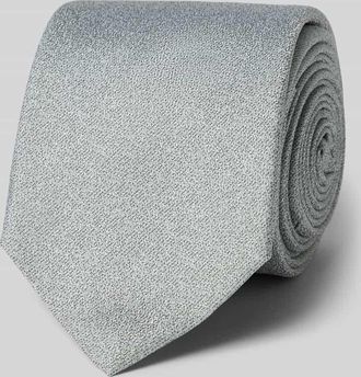 Olymp Seidenkrawatte aus reiner Seide mit Logo-Patch (6,5 cm) in Gruen, Gr&ouml;&szlig;e 1