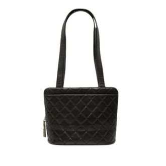 Chanel Pre-owned Quilted Lambskin Shoulder Bag - Dames - Pre-owned - Zwart - Maat: ONE Size Leer