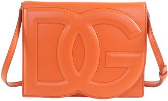 Dolce & Gabbana Pre-owned Dolce and Gabbana Leather DG Logo Flap Crossbody Ladies EXLBFS9UW8CA1DSL