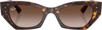 Ray-Ban Zena Zonnebril - unisex - Zonnebrillen - Bruin - 52 MM - Accessoires