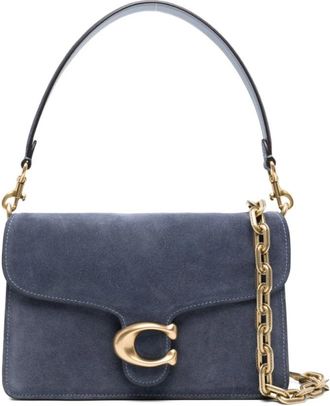Coach Chain Tabby Schoudertas - Dames - Schoudertassen - Blauw - ONE Size - Leer - Tassen